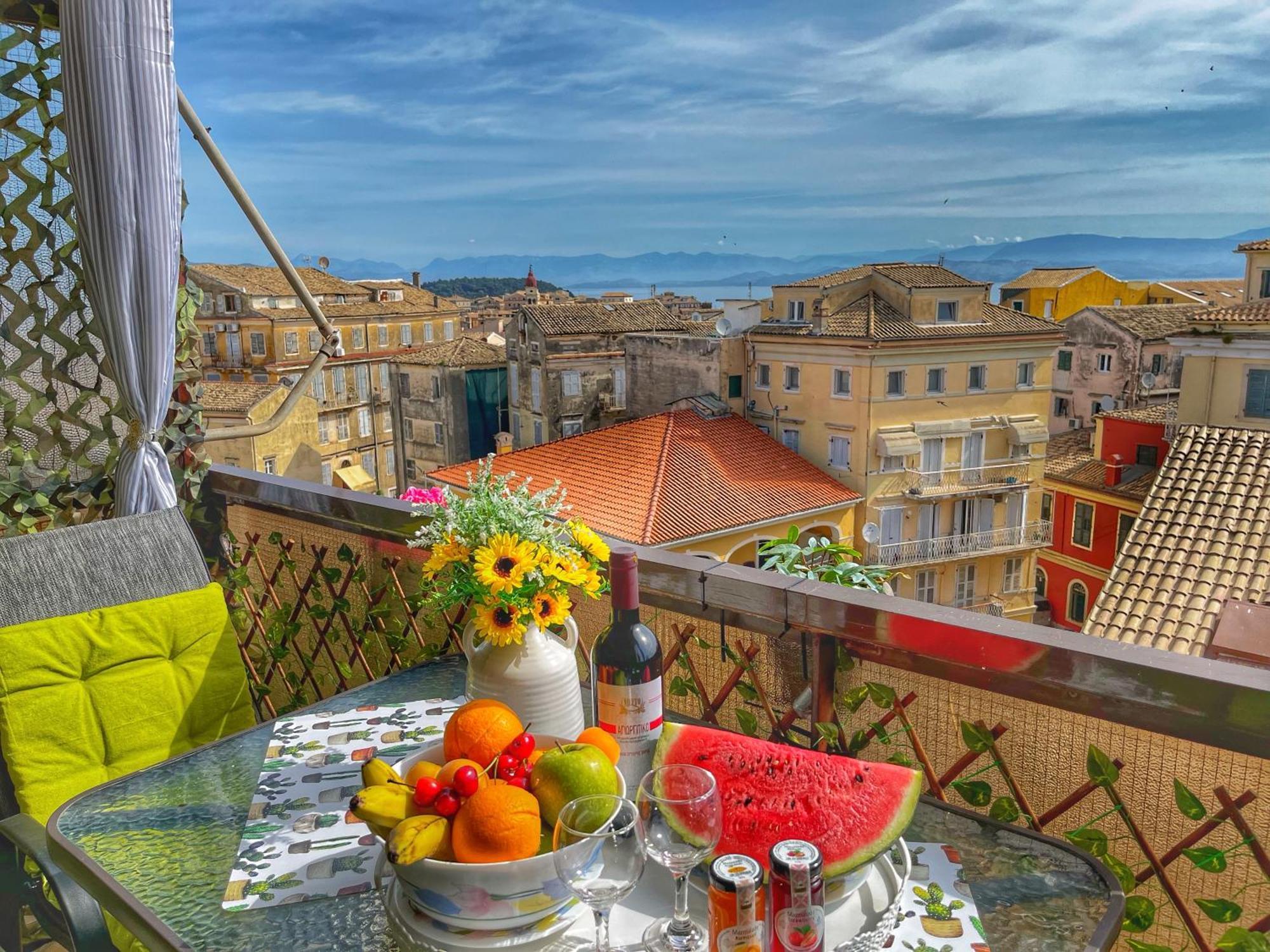 Corfu Panoramic View All The City Exterior photo